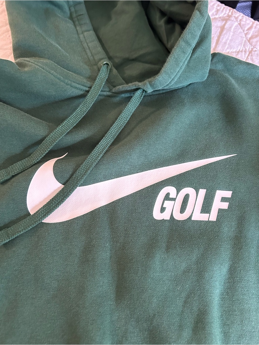 Nike Green Pullover Hoodie with White GOLF Swoosh - Picture 4 of 6